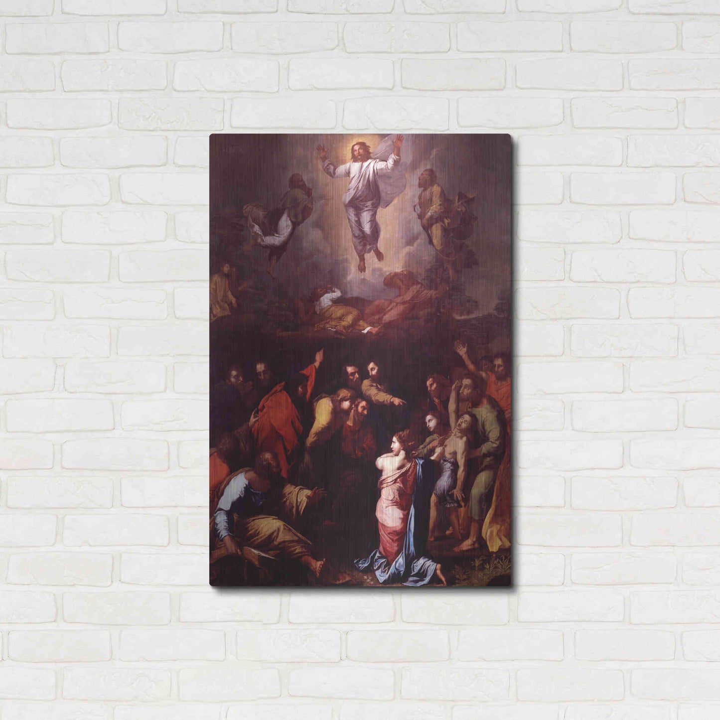 Luxe Metal Art 'The Transfiguration' by Raphael, Metal Wall Art,24x36