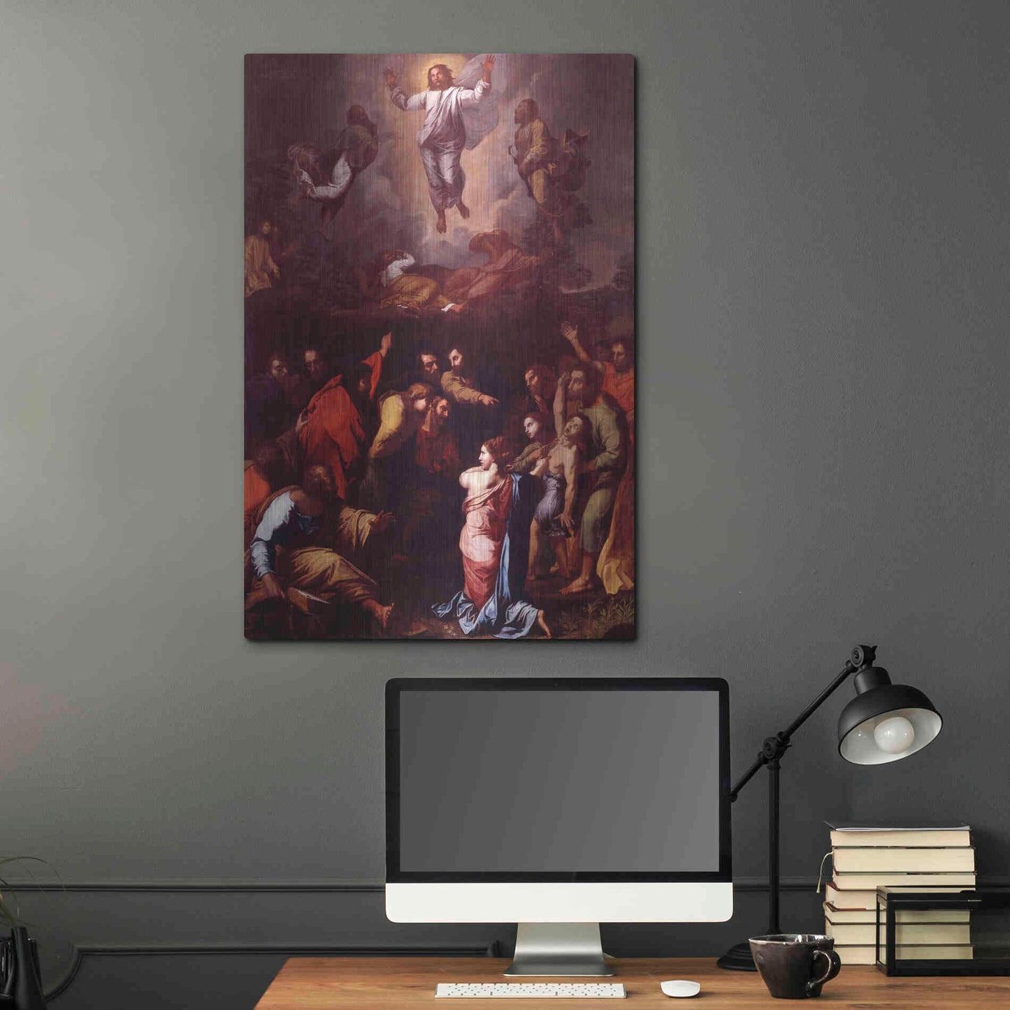 Luxe Metal Art 'The Transfiguration' by Raphael, Metal Wall Art,24x36