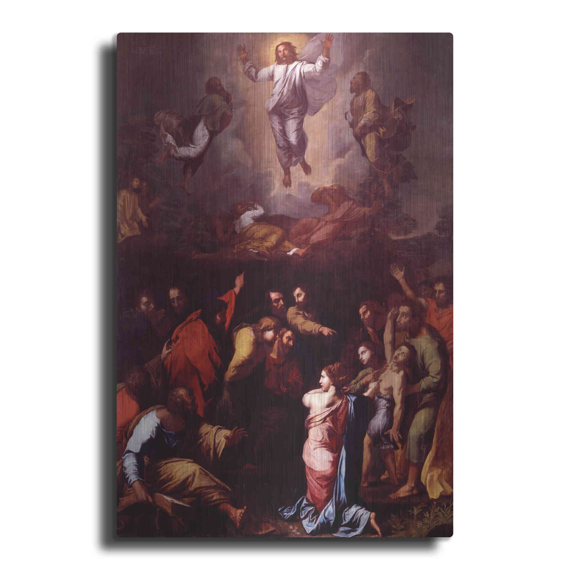Luxe Metal Art 'The Transfiguration' by Raphael, Metal Wall Art
