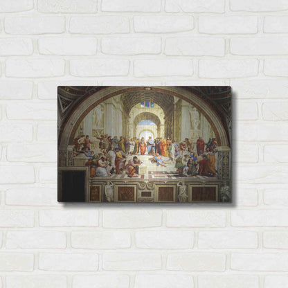 Luxe Metal Art 'The School of Athens' by Raphael, Metal Wall Art,24x16