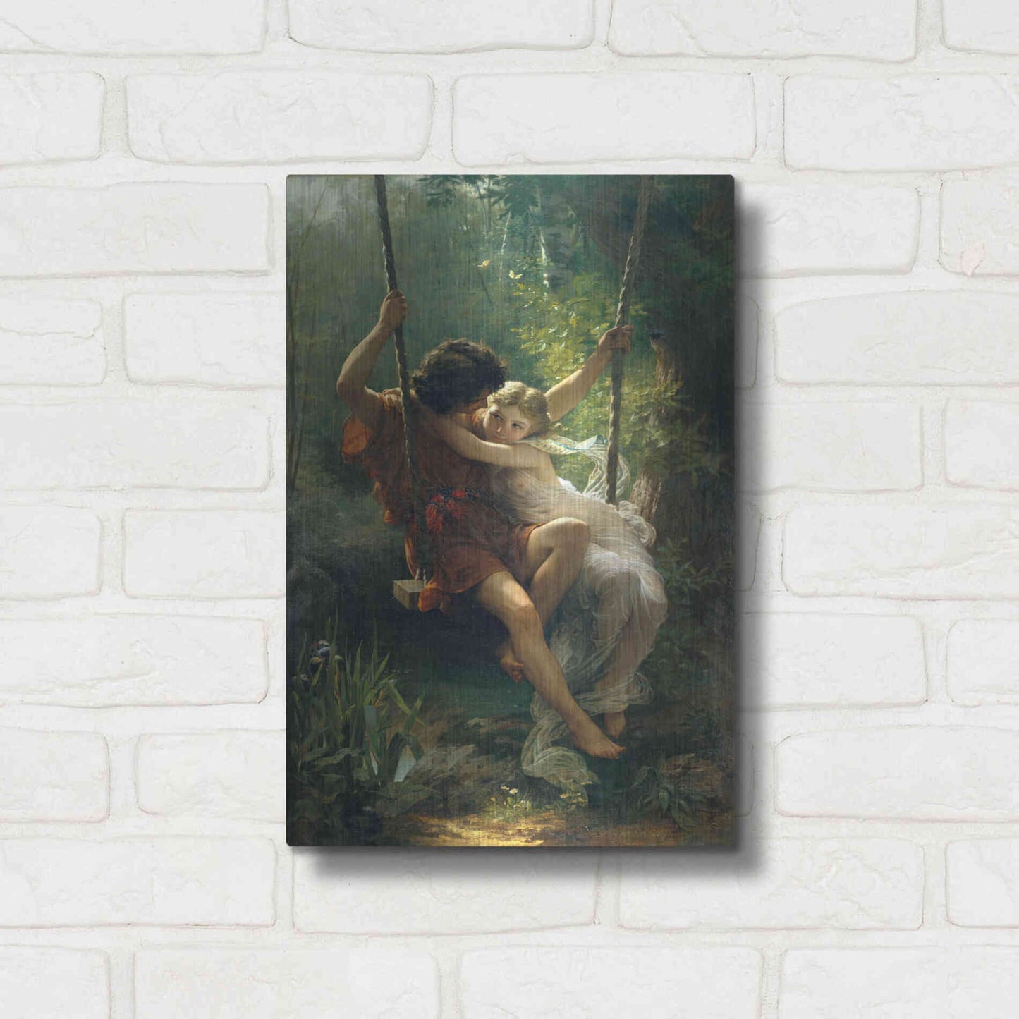 Luxe Metal Art 'Springtime' by Pierre Auguste Cot, Metal Wall Art,12x16