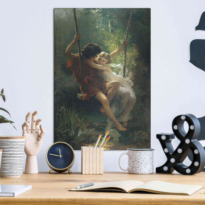 Luxe Metal Art 'Springtime' by Pierre Auguste Cot, Metal Wall Art,12x16