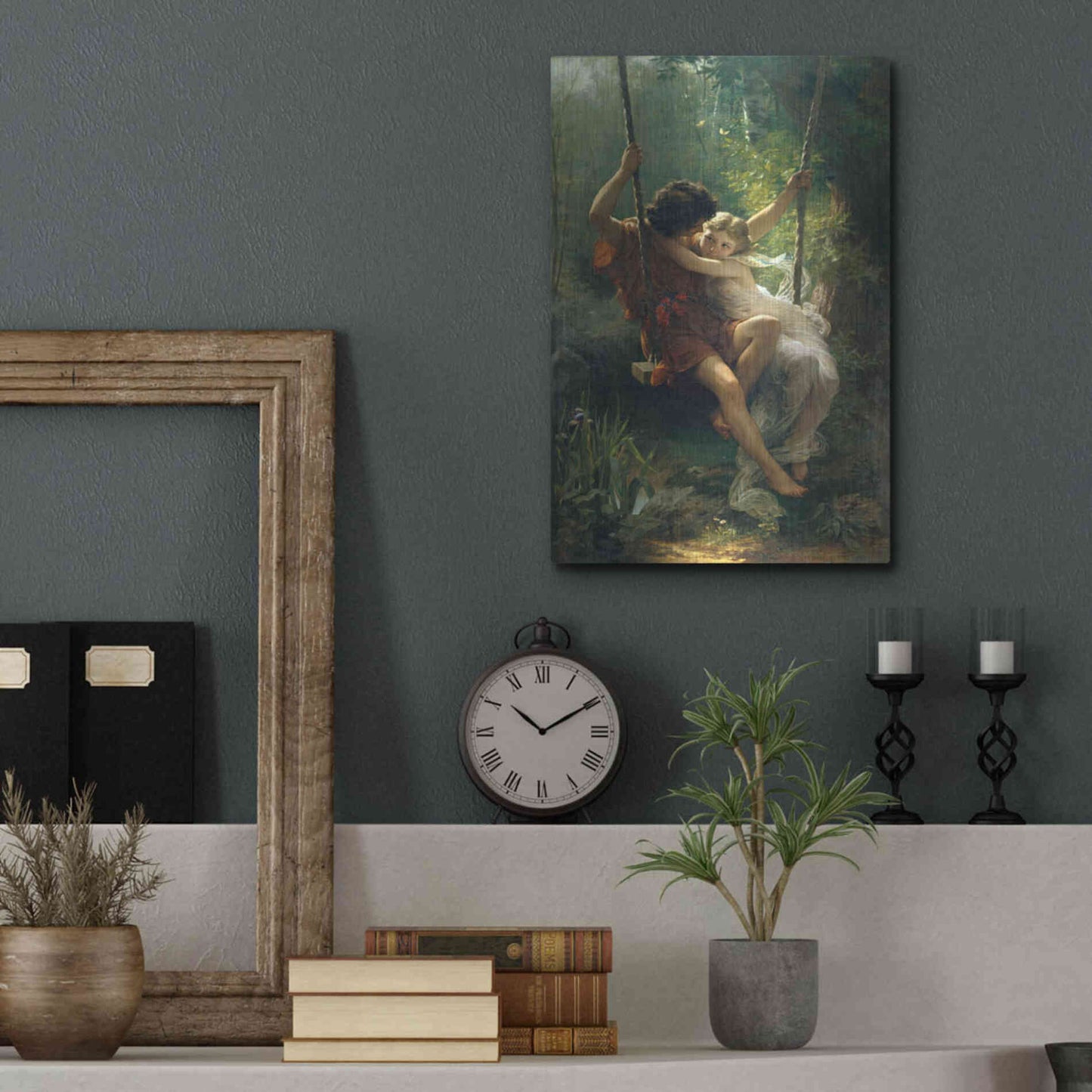 Luxe Metal Art 'Springtime' by Pierre Auguste Cot, Metal Wall Art,12x16