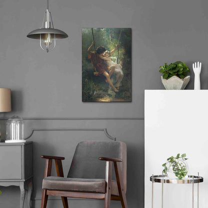Luxe Metal Art 'Springtime' by Pierre Auguste Cot, Metal Wall Art,16x24
