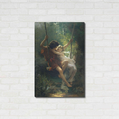 Luxe Metal Art 'Springtime' by Pierre Auguste Cot, Metal Wall Art,24x36