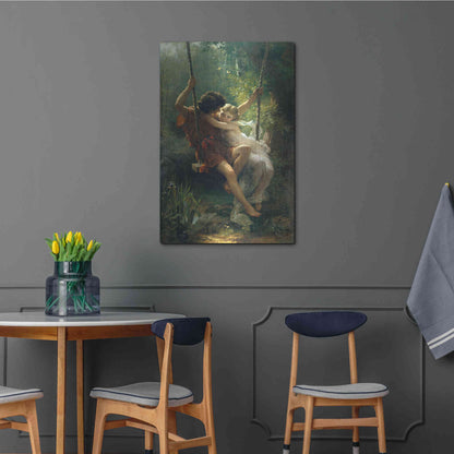 Luxe Metal Art 'Springtime' by Pierre Auguste Cot, Metal Wall Art,24x36