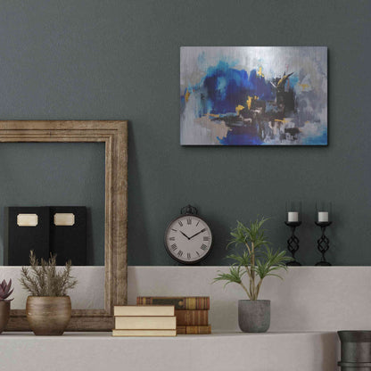 Luxe Metal Art 'Mi Cuidad' by Leticia Herrera, Metal Wall Art,16x12