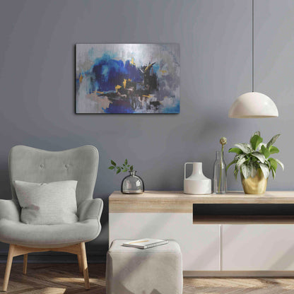 Luxe Metal Art 'Mi Cuidad' by Leticia Herrera, Metal Wall Art,24x16