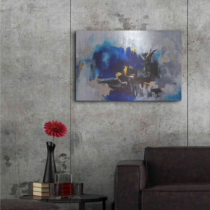 Luxe Metal Art 'Mi Cuidad' by Leticia Herrera, Metal Wall Art,36x24