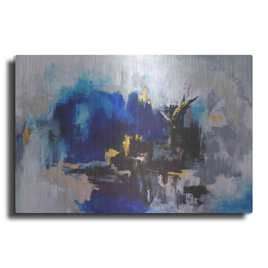 Luxe Metal Art 'Mi Cuidad' by Leticia Herrera, Metal Wall Art