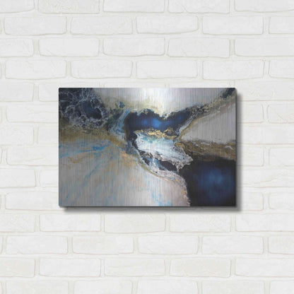 Luxe Metal Art 'Los Mares' by Leticia Herrera, Metal Wall Art,24x16