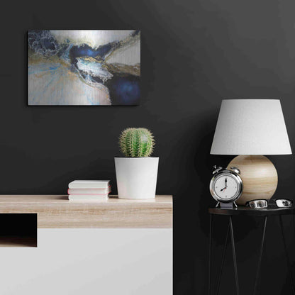 Luxe Metal Art 'Los Mares' by Leticia Herrera, Metal Wall Art,24x16