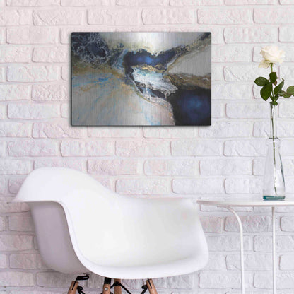 Luxe Metal Art 'Los Mares' by Leticia Herrera, Metal Wall Art,24x16