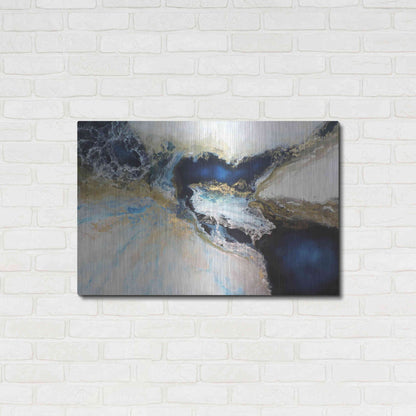 Luxe Metal Art 'Los Mares' by Leticia Herrera, Metal Wall Art,36x24