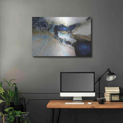 Luxe Metal Art 'Los Mares' by Leticia Herrera, Metal Wall Art,36x24