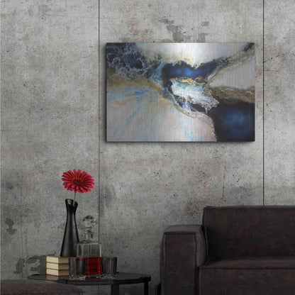 Luxe Metal Art 'Los Mares' by Leticia Herrera, Metal Wall Art,36x24