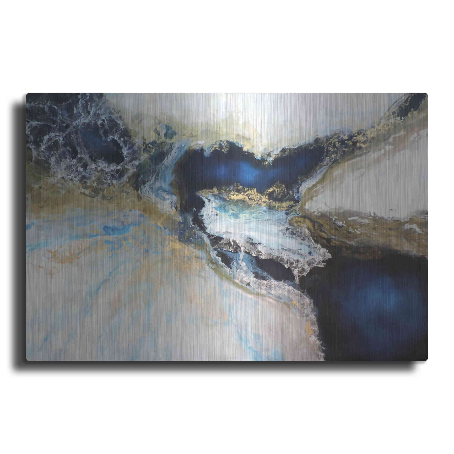 Luxe Metal Art 'Los Mares' by Leticia Herrera, Metal Wall Art