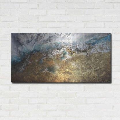 Luxe Metal Art 'Metalicos y Texturas II' by Leticia Herrera, Metal Wall Art,48x24