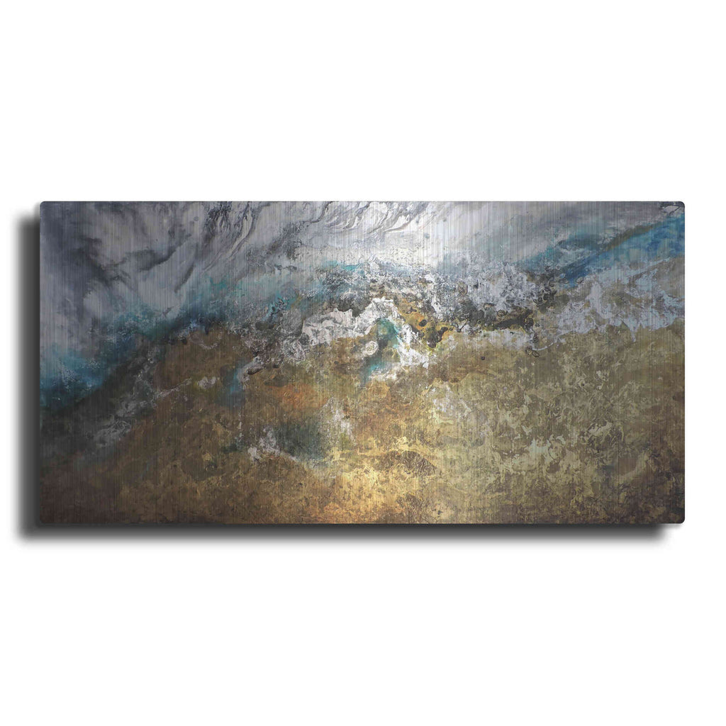 Luxe Metal Art 'Metalicos y Texturas II' by Leticia Herrera, Metal Wall Art