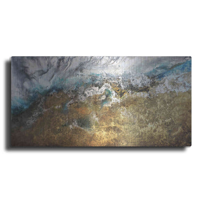 Luxe Metal Art 'Metalicos y Texturas II' by Leticia Herrera, Metal Wall Art