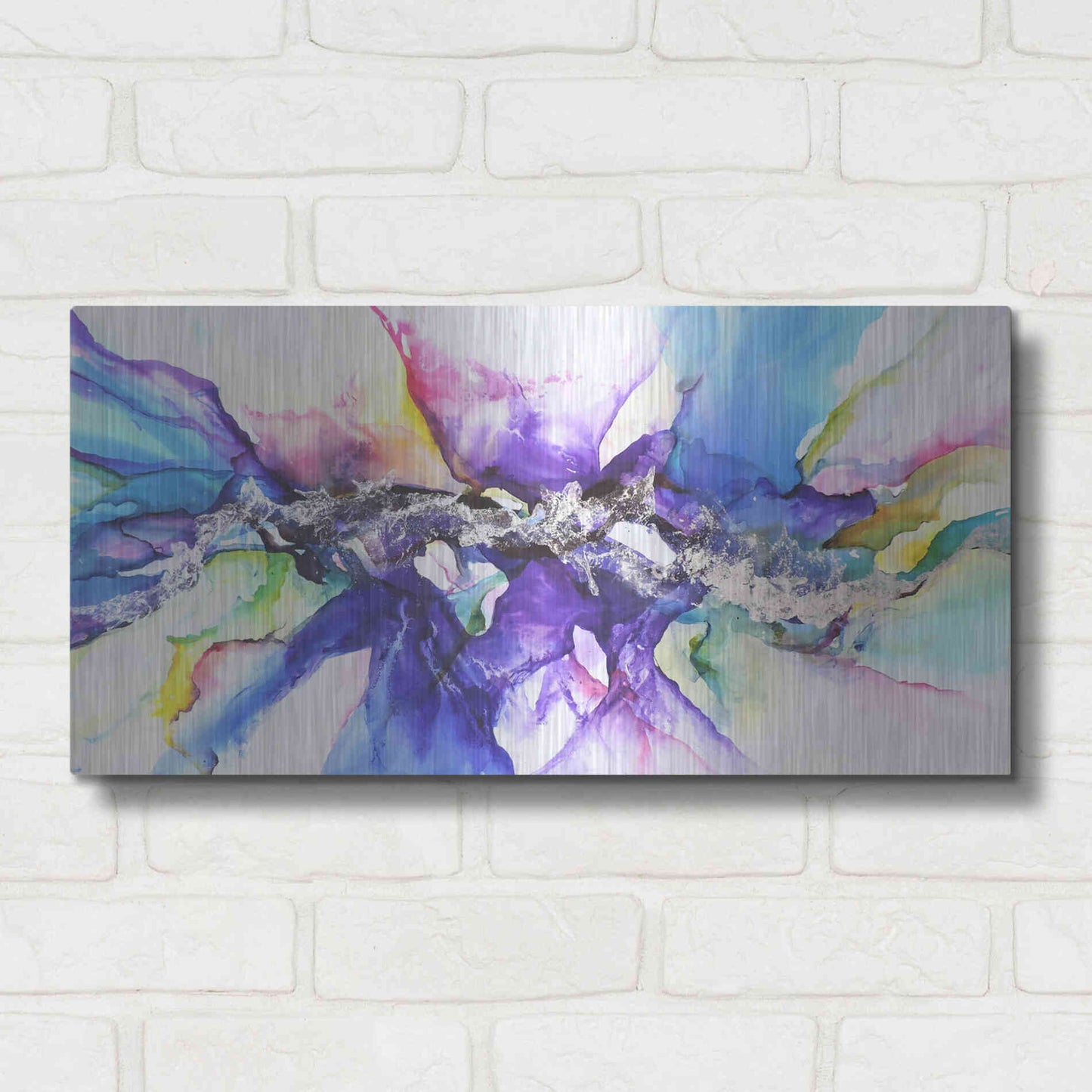 Luxe Metal Art 'Moncada' by Leticia Herrera, Metal Wall Art,24x12