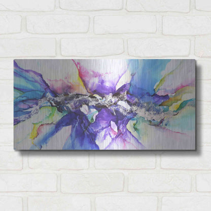 Luxe Metal Art 'Moncada' by Leticia Herrera, Metal Wall Art,24x12