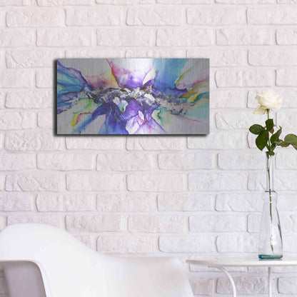 Luxe Metal Art 'Moncada' by Leticia Herrera, Metal Wall Art,24x12