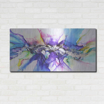Luxe Metal Art 'Moncada' by Leticia Herrera, Metal Wall Art,48x24