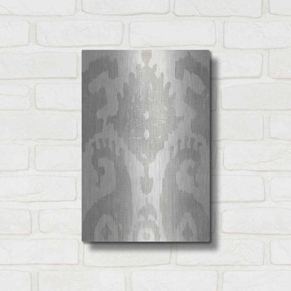 Luxe Metal Art 'Shadow Ikat V' by Chariklia Zarris, Metal Wall Art,12x16