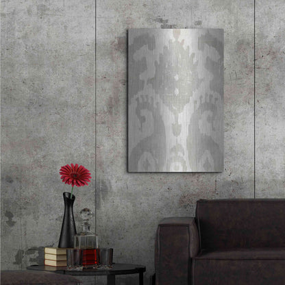 Luxe Metal Art 'Shadow Ikat V' by Chariklia Zarris, Metal Wall Art,24x36