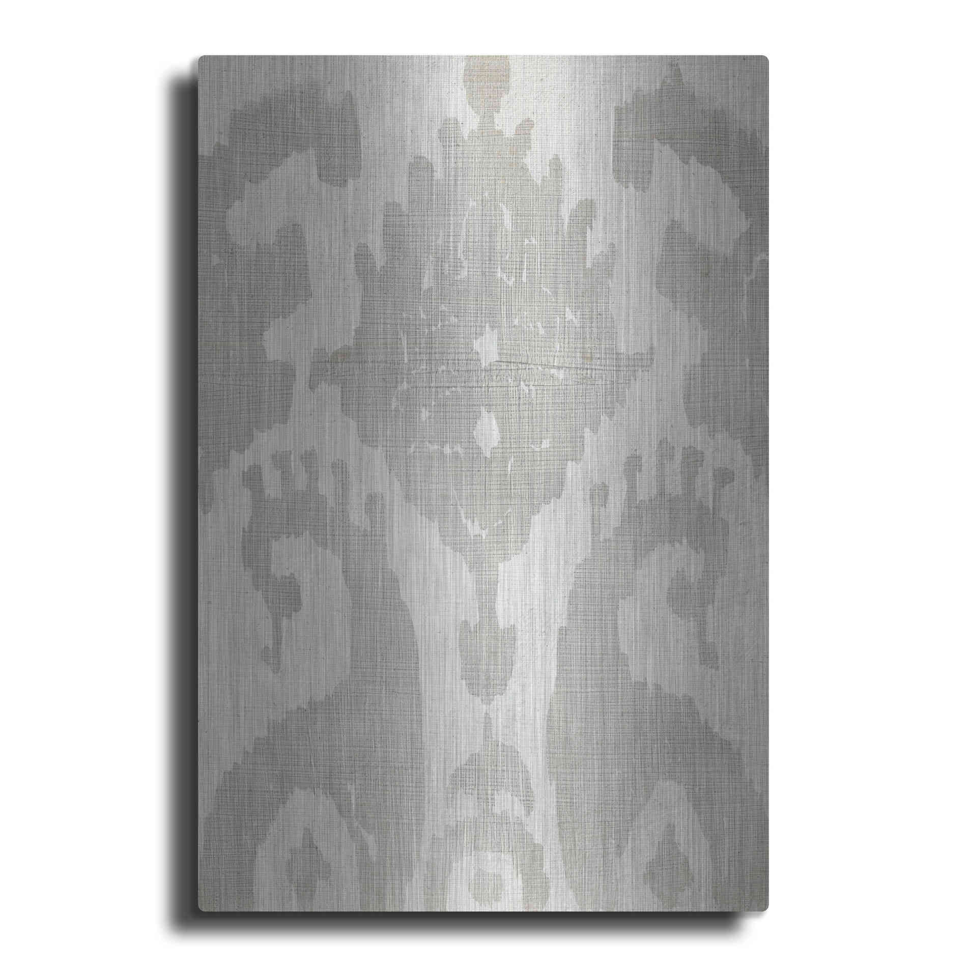 Luxe Metal Art 'Shadow Ikat V' by Chariklia Zarris, Metal Wall Art