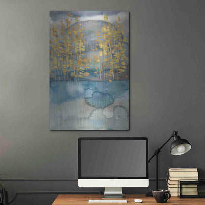 Luxe Metal Art 'Golden Trees I' by Chariklia Zarris, Metal Wall Art,24x36