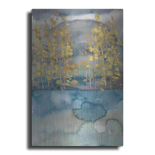 Luxe Metal Art 'Golden Trees I' by Chariklia Zarris, Metal Wall Art