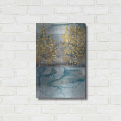 Luxe Metal Art 'Golden Trees II' by Chariklia Zarris, Metal Wall Art,16x24