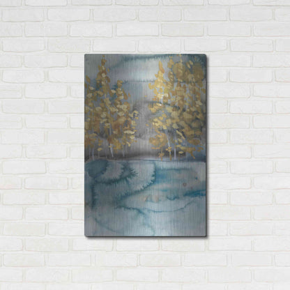 Luxe Metal Art 'Golden Trees II' by Chariklia Zarris, Metal Wall Art,24x36