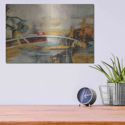 Luxe Metal Art 'Composicion I' by Gabriela Villarreal, Metal Wall Art,16x12