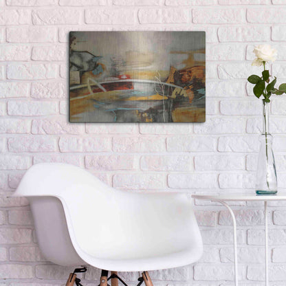 Luxe Metal Art 'Composicion I' by Gabriela Villarreal, Metal Wall Art,24x16