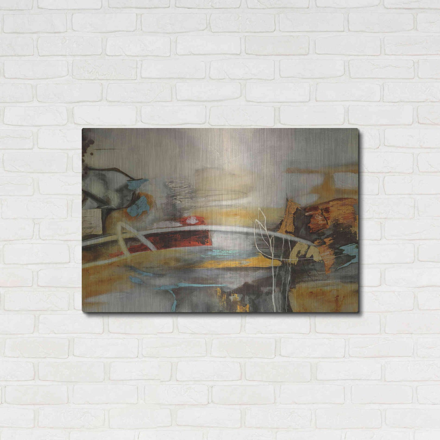 Luxe Metal Art 'Composicion I' by Gabriela Villarreal, Metal Wall Art,36x24