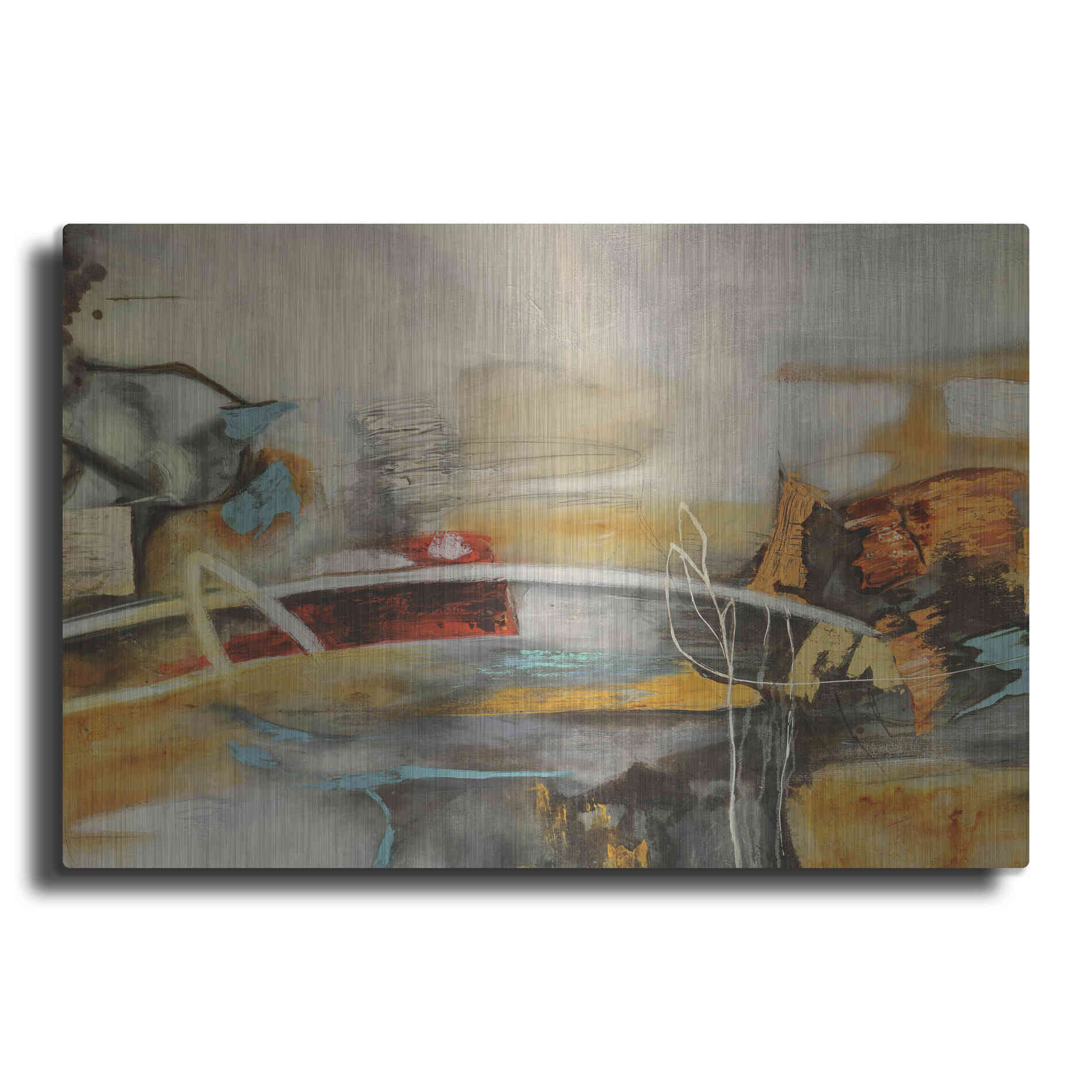 Luxe Metal Art 'Composicion I' by Gabriela Villarreal, Metal Wall Art