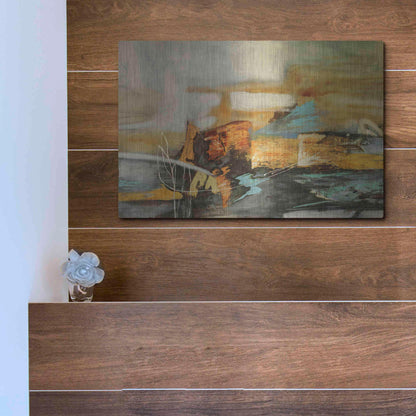 Luxe Metal Art 'Composicion II' by Gabriela Villarreal, Metal Wall Art,16x12