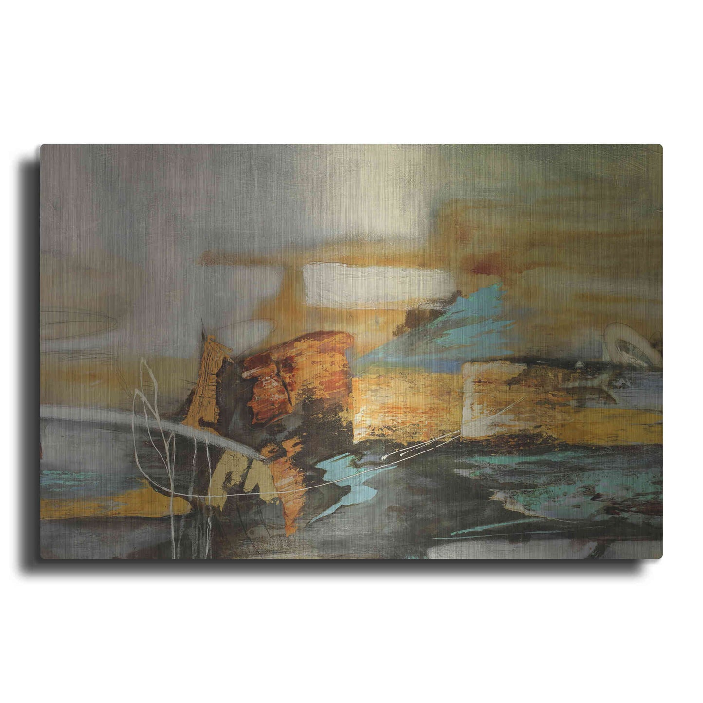 Luxe Metal Art 'Composicion II' by Gabriela Villarreal, Metal Wall Art