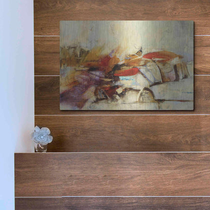 Luxe Metal Art 'Feteen I' by Gabriela Villarreal, Metal Wall Art,16x12