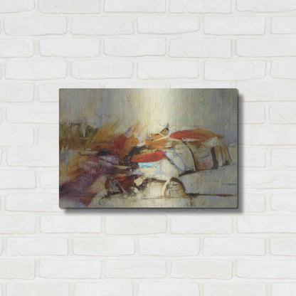 Luxe Metal Art 'Feteen I' by Gabriela Villarreal, Metal Wall Art,24x16