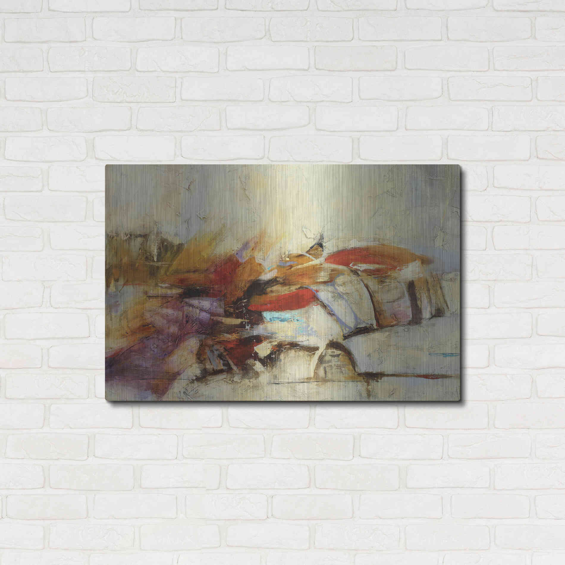 Luxe Metal Art 'Feteen I' by Gabriela Villarreal, Metal Wall Art,36x24