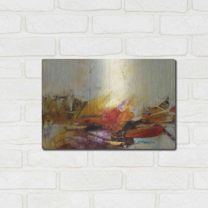 Luxe Metal Art 'Feteen II' by Gabriela Villarreal, Metal Wall Art,16x12