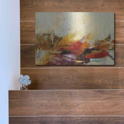 Luxe Metal Art 'Feteen II' by Gabriela Villarreal, Metal Wall Art,16x12