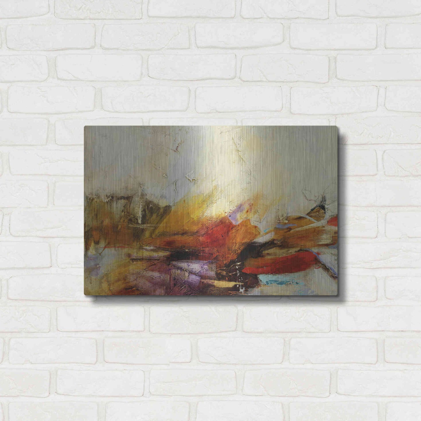 Luxe Metal Art 'Feteen II' by Gabriela Villarreal, Metal Wall Art,24x16