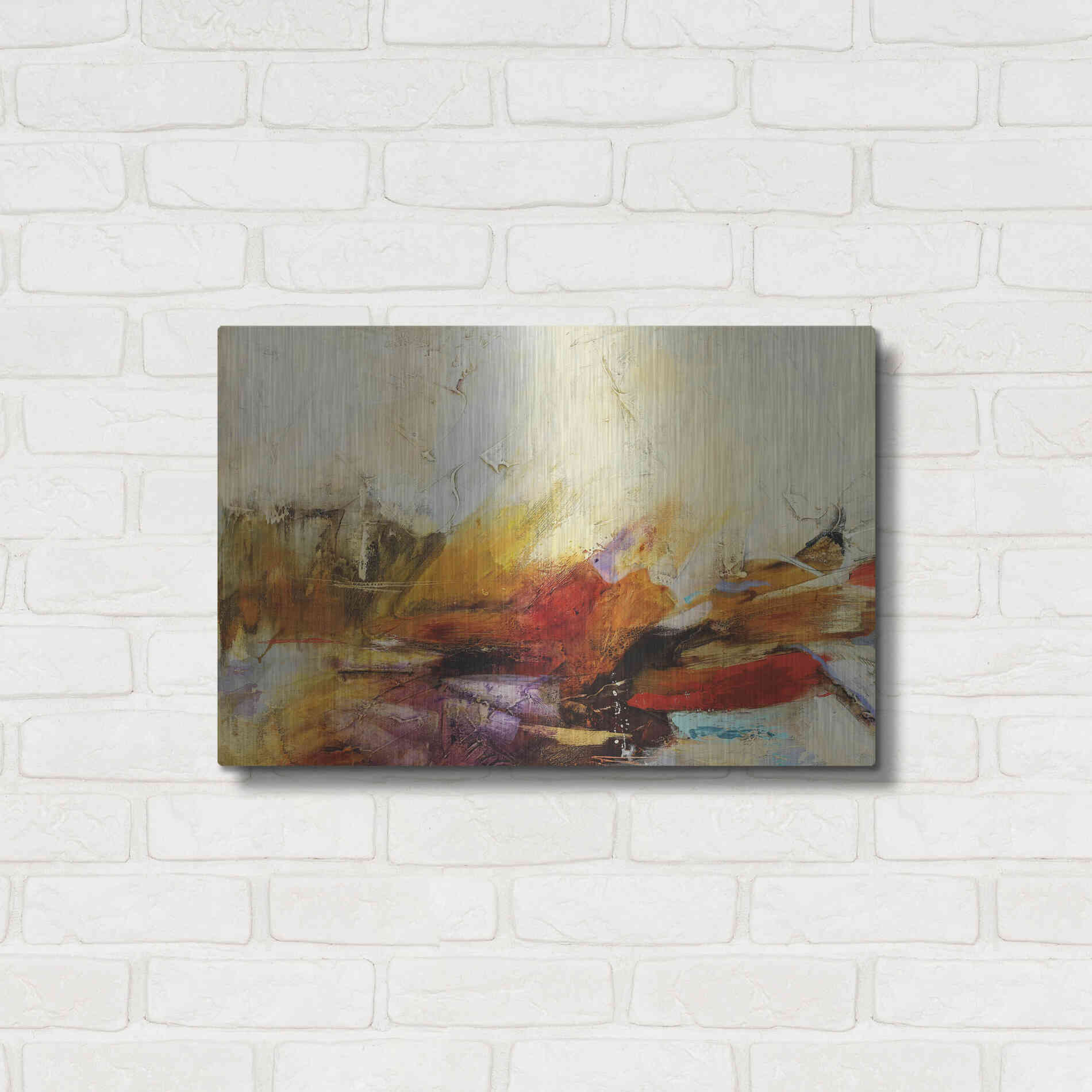 Luxe Metal Art 'Feteen II' by Gabriela Villarreal, Metal Wall Art,24x16