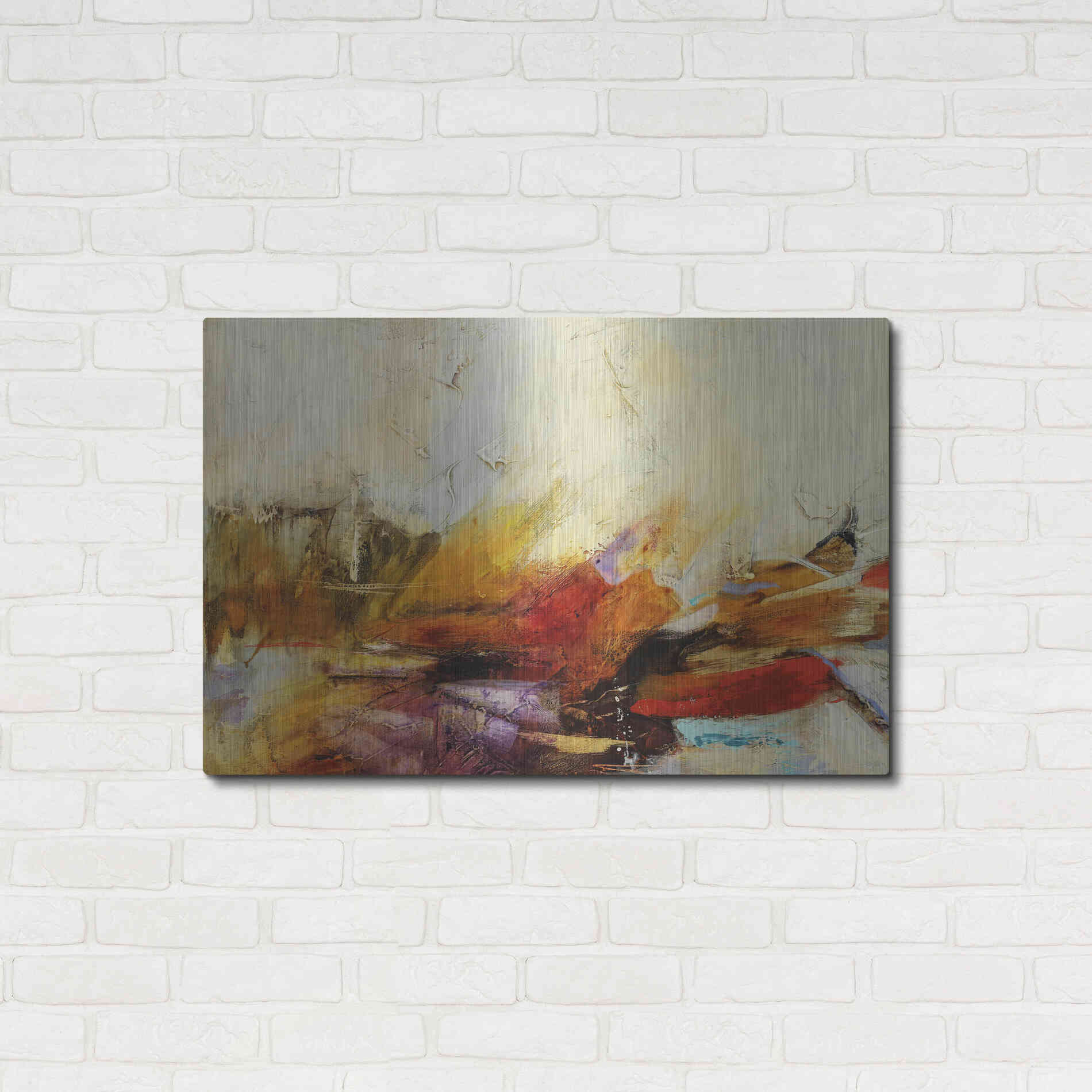 Luxe Metal Art 'Feteen II' by Gabriela Villarreal, Metal Wall Art,36x24