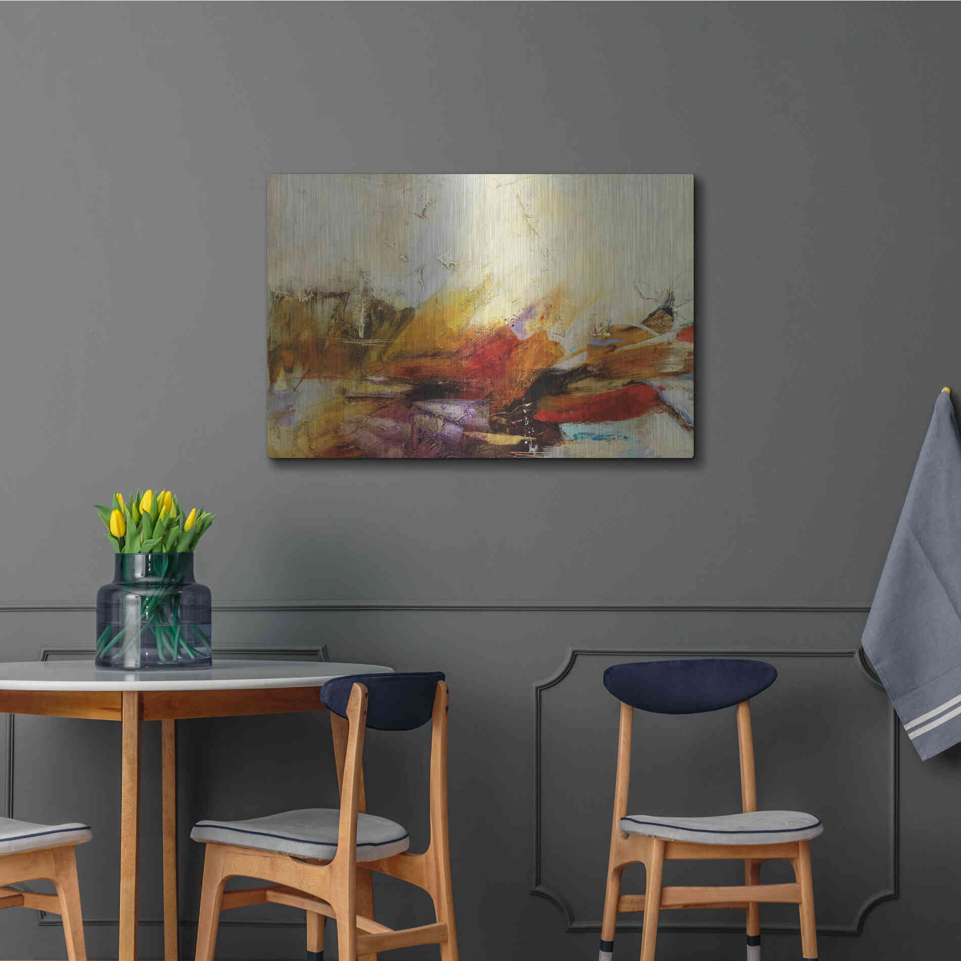 Luxe Metal Art 'Feteen II' by Gabriela Villarreal, Metal Wall Art,36x24